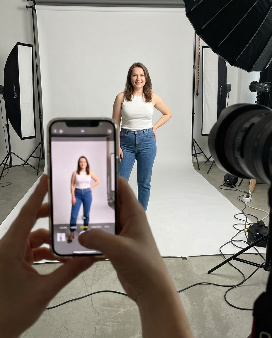 Фотография в стиле бекстейдж