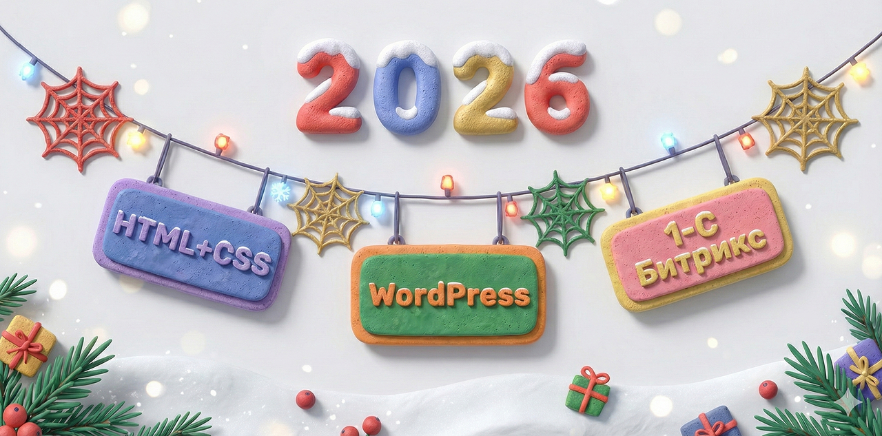 Новогодняя гирлянда для сайта 2025-2026
