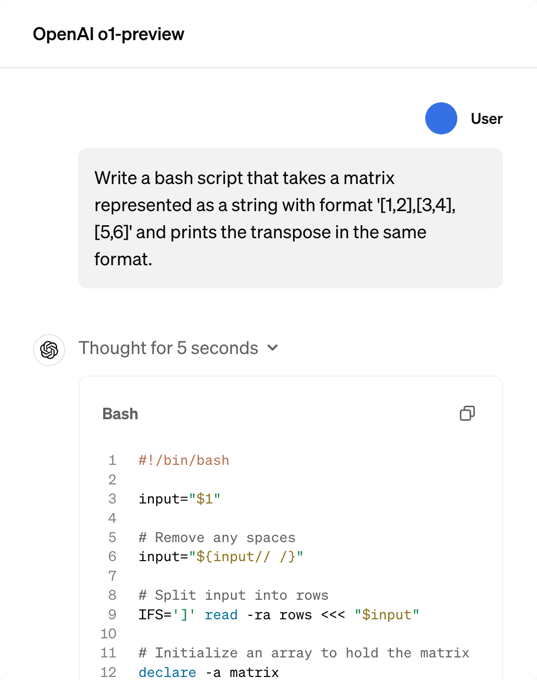 openai o1