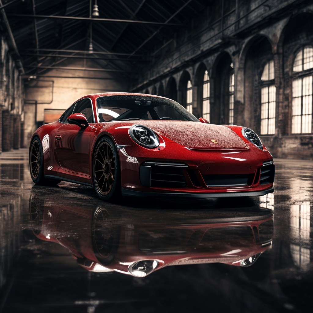 Красный Porshe - стиль «Excalibur»