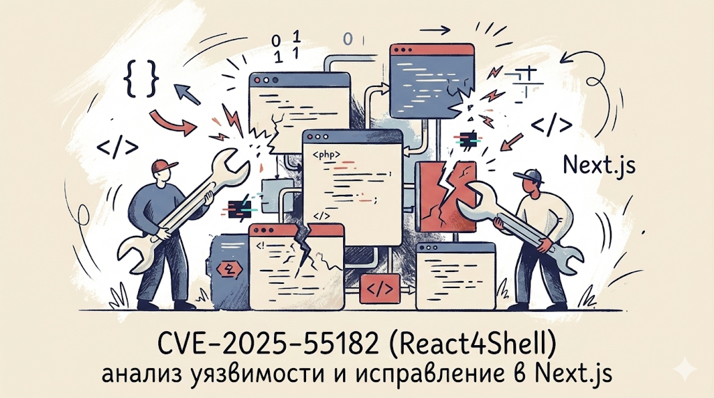 CVE-2025-55182 (React4Shell): Анализ уязвимости и исправление в Next.js